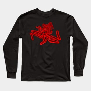 Red Bacteria Long Sleeve T-Shirt